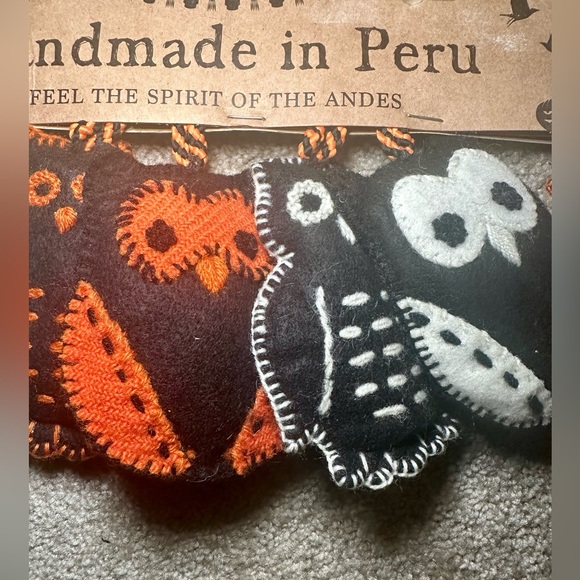 NWT Asiri Fall Halloween owl garland decoration 7 feet - Picture 4 of 9